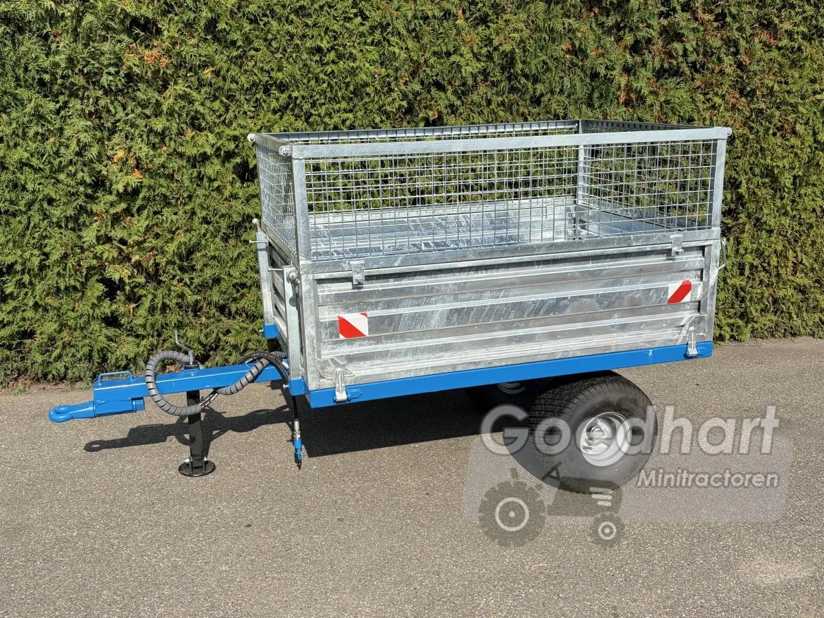 Handmatige kiepkarren voor mini tractoren
