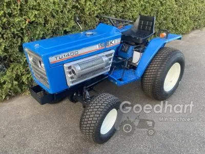 Mini tractor Iseki TU1400F op brede gazonbanden